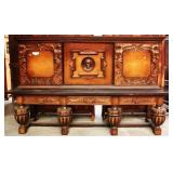 MONUMENTAL CONTINENTAL JACOBEAN STYLE SIDEBOARD