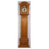FRENCH OAK CASE CLOCK