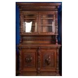 19TH C. FRENCH RENAISSANCE REVIVAL HUNT CUPBOARD
