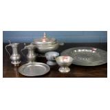 7 PEWTER TABLE ARTICLES