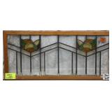 ANTIQUE ENGLISH STAINED GLASS PANEL