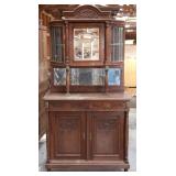 FRENCH OAK VITRINE BUFFET