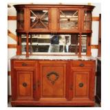 FRENCH WALNUT EBONY INLAID SIDEBOARD