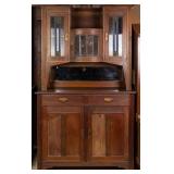 FRENCH ART DECO STAINED GLASS BUFFET