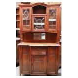FRENCH OAK VITRINE BUFFET