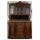FRENCH ARTS AND CRAFTS BUFFET VITRINE