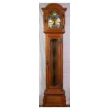 FRENCH OAK GRANDFATHER CLOCK