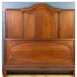 19TH C. FRENCH HAND-CARVED 3/4 BED