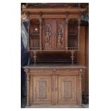 FRENCH RENAISSANCE REVIVAL OAK BUFFET