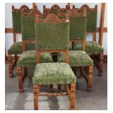 SET OF 6 FRENCH RENAISSANCE STYLE DINING CHAIRS