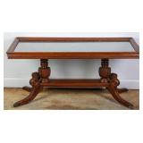 DUNCAN PHYFE STYLE MAHOGANY COFFEE TABLE