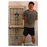 ANTIQUE IRISH STAINED GLASS WINDOW