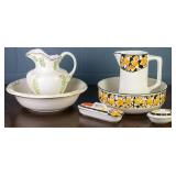 2 VINTAGE WASH SETS