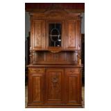 FRENCH RENAISSANCE REVIVAL VITRINE BUFFET