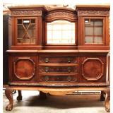 FRENCH CHIPPENDALE STYLE VITRINE BUFFET