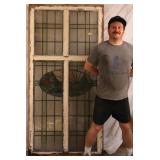 ANTIQUE FRENCH STAINED GLASS WINDOW