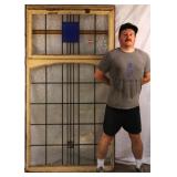 IRISH ART DECO STAINED GLASS PANEL