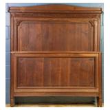 19TH C. FRENCH HAND-CARVED 3/4 BED
