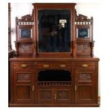 FRENCH ART NOUVEAU MAHOGANY SIDEBOARD