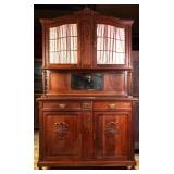 FRENCH OAK VITRINE BUFFET