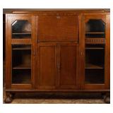 FRENCH ART DECO OAK BAR CABINET