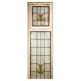 ENGLISH ART DECO STAINED GLASS WINDOW