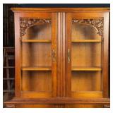 FRENCH RENAISSANCE REVIVAL VITRINE BOOKCASE