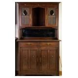 FRENCH ARTS AND CRAFTS BUFFET VITRINE