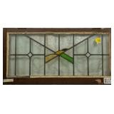 ANTIQUE ENGLISH STAINED GLASS PANEL