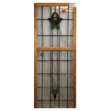 FRENCH ART NOUVEAU STAINED GLASS PANEL