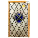 ENGLISH STAINED GLASS PANEL