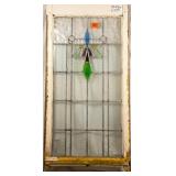 ENGLISH ART DECO STAINED GLASS PANEL