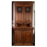 FRENCH ART DECO STAINED GLASS BUFFET