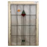 ENGLISH ART DECO STAINED GLASS PANEL
