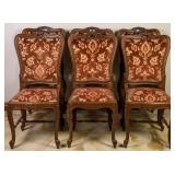 SET OF 6 FRENCH LOUIS XV OAK DINING CHAIRS