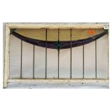 FRENCH ART NOUVEAU STAINED GLASS PANEL