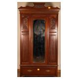 FRENCH MAHOGANY RENASSAINCE STYLE ARMOIRE