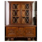 FRENCH FIGURAL CARVED VITRINE