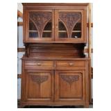 FRENCH OAK VITRINE BUFFET