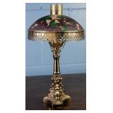 VINTAGE STAINED GLASS TABLE LAMP
