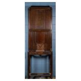 ENGLISH ART DECO OAK HALL TREE