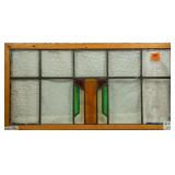 ENGLISH ART DECO STAINED GLASS PANEL