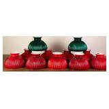 11 SHERWOOD RIBBED GLASS LAMP SHADES