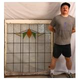 ENGLISH ART DECO STAINED GLASS PANEL