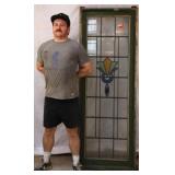 FRENCH ART DECO STAINED GLASS PANEL