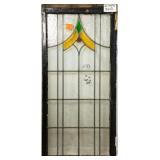 ENGLISH ART DECO STAINED GLASS PANEL