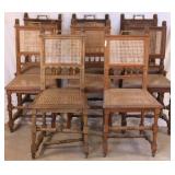SET OF 8 FRENCH RENAISSANCE REVIVAL DINING CHAIRS