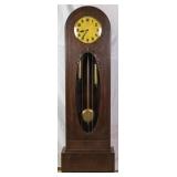 GERMAN ART DECO OAK TALL CASE CLOCK