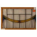 ENGLISH ART DECO STAINED GLASS PANEL