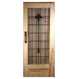 FRENCH ART DECO STAINED GLASS DOOR